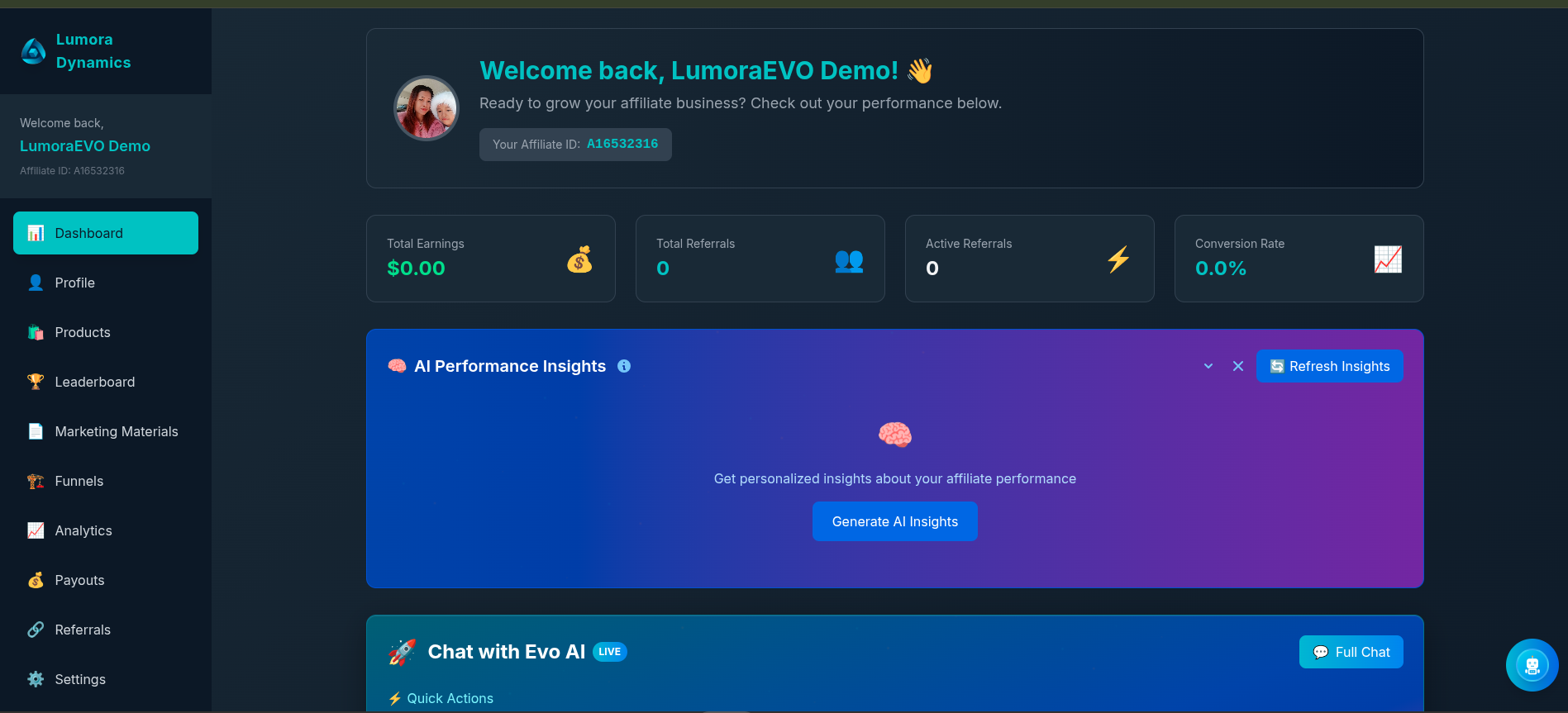 LumoraEvo Analytics